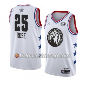 Camiseta Hombre NBA Minnesota Timberwolves Derrick Rose 25 2019 All-Star Jordan Brand Blanco Swingman